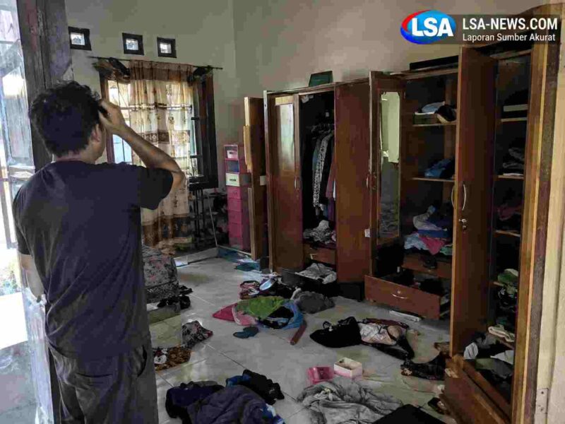 Foto ilustrasi kondisi rumah yang berantakan dan lemari terbuka sebagai gambaran dugaan aksi pencurian yang meresahkan warga Desa Suak Raya, Kecamatan Johan Pahlawan, Aceh Barat.